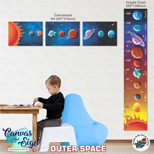  - Height Chart 250 x 1300mm - Outer Space